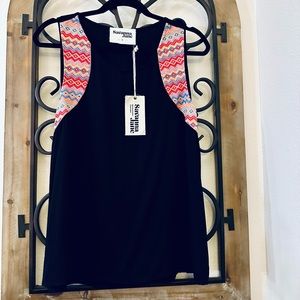 Embroidered Savanna Jane Tank - New w/tags